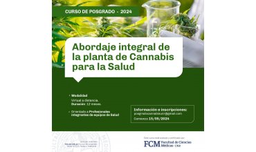 Imagen Abordaje integral de la planta de Cannabis para la Salud” CURSO DE POSGRADO- CICLO 2024