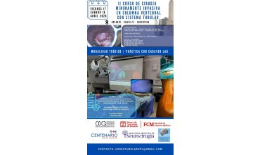 Imagen ll Curso de cirugía mínimamente invasiva en columna vertebral con sistema tubular. 17/04/2026